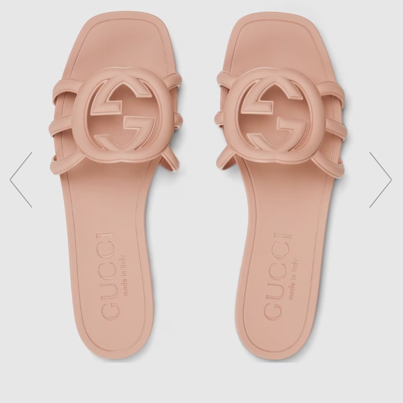 GUCCI WOMEN'S INTERLOCKING G SLIDE SANDAL - size 9 - Picture 1 of 3